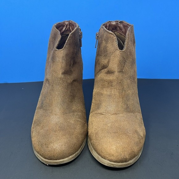 Carlos by‎ Carlos Santana Camira Brown Faux Suede Booties Ankle Boots Women's 9 - Picture 6 of 12